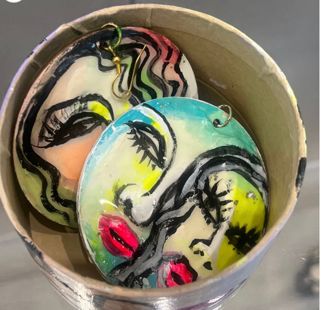 Wearable Art Earrings- Large